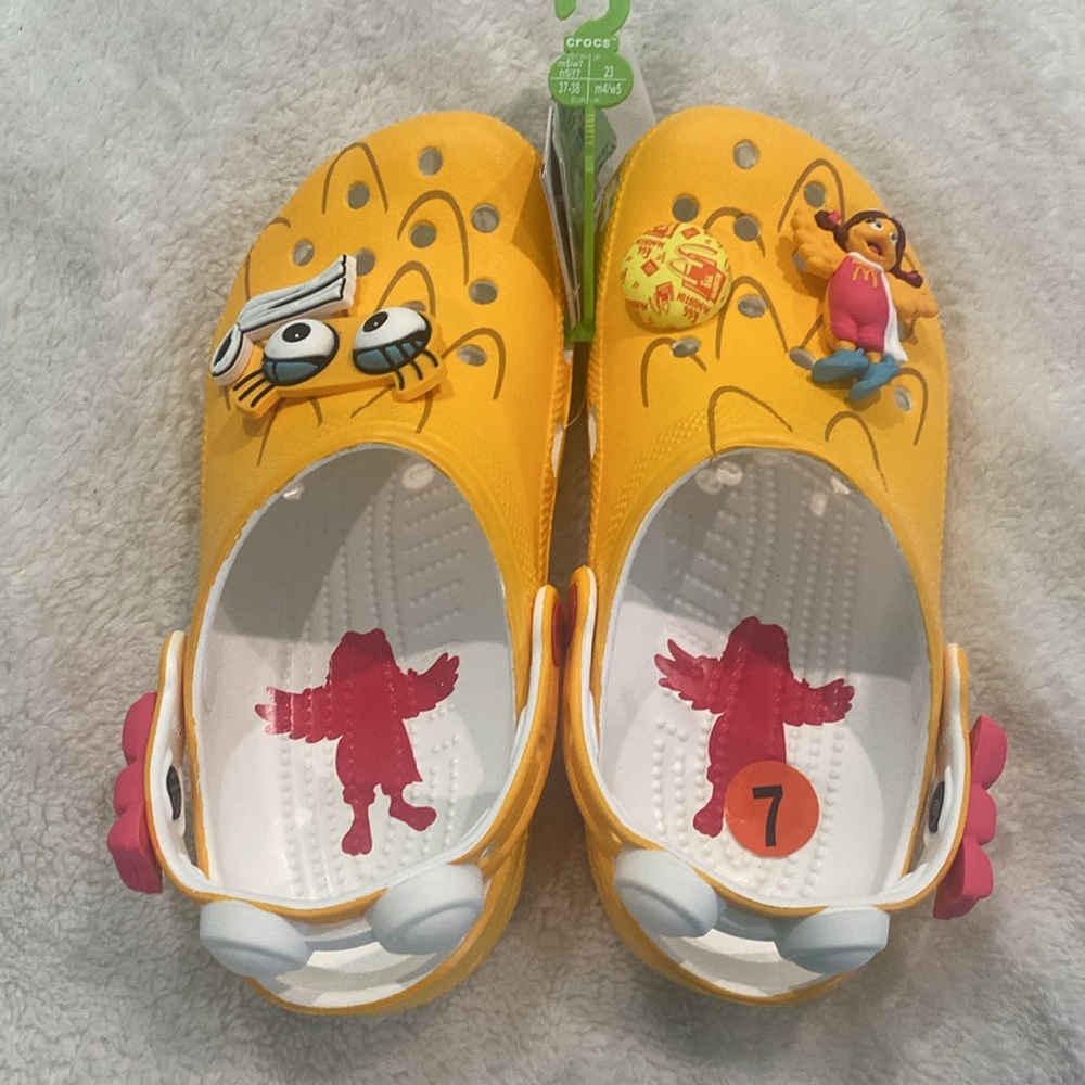 CROCS Yellow Kids' Character Clogs with Jibbitz